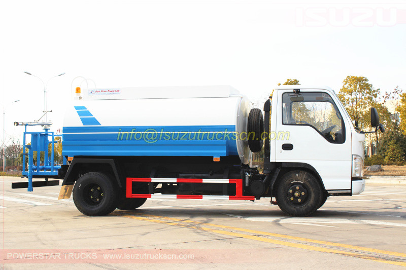 Water Bowsers Isuzu ELF tanker trucks 5,000Liters specification and pictures