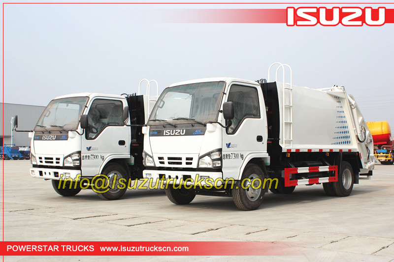 sanitation garbage compactor Isuzu bin lorry,