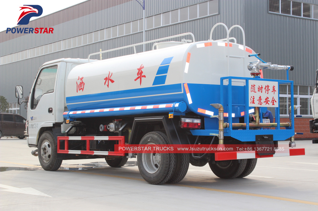 Water Spray Bowser Isuzu 5cbm trucks for sale 