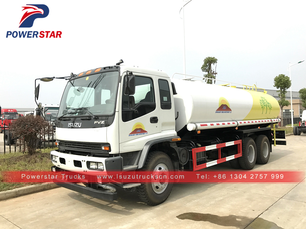 20T 20CBM Isuzu water sprinkler truck water wheel water bowser