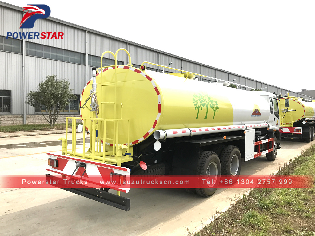 20T 20CBM Isuzu water sprinkler truck water wheel water bowser