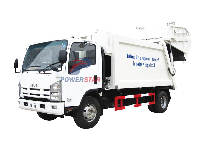 compression refuse collector truck