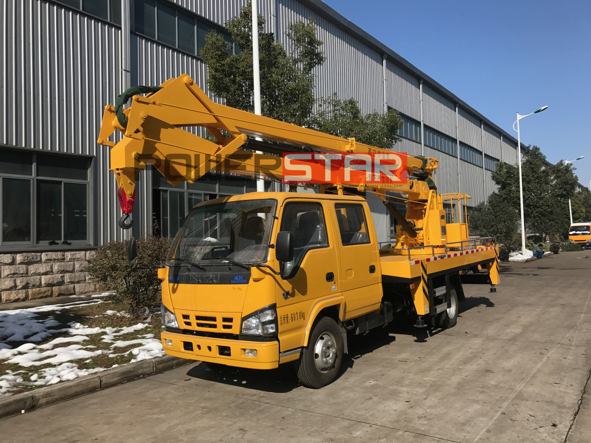 Philippines 16M Hydraulic Lifting Platform Isuzu Man Lift Truck for sale