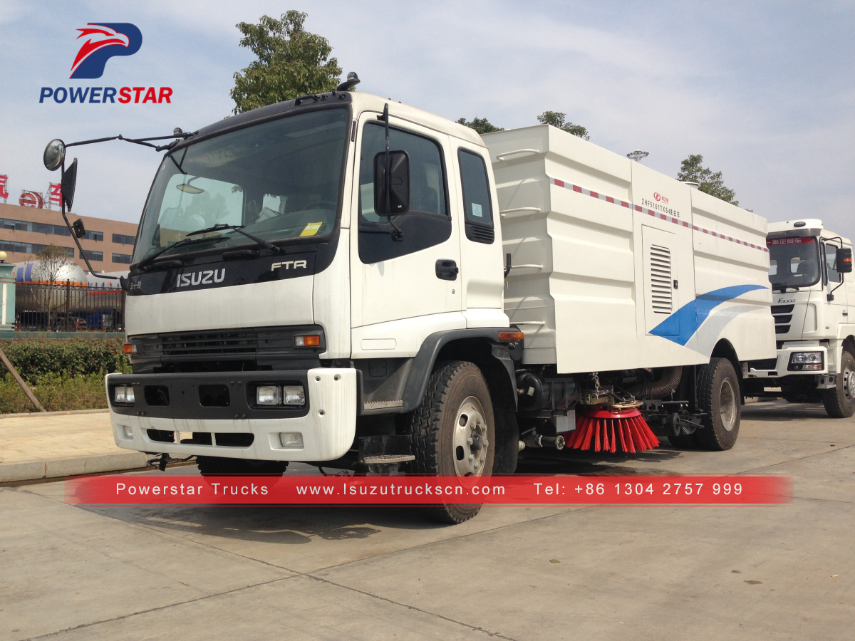 FTR FVR high performance Brush road sweeper Isuzu