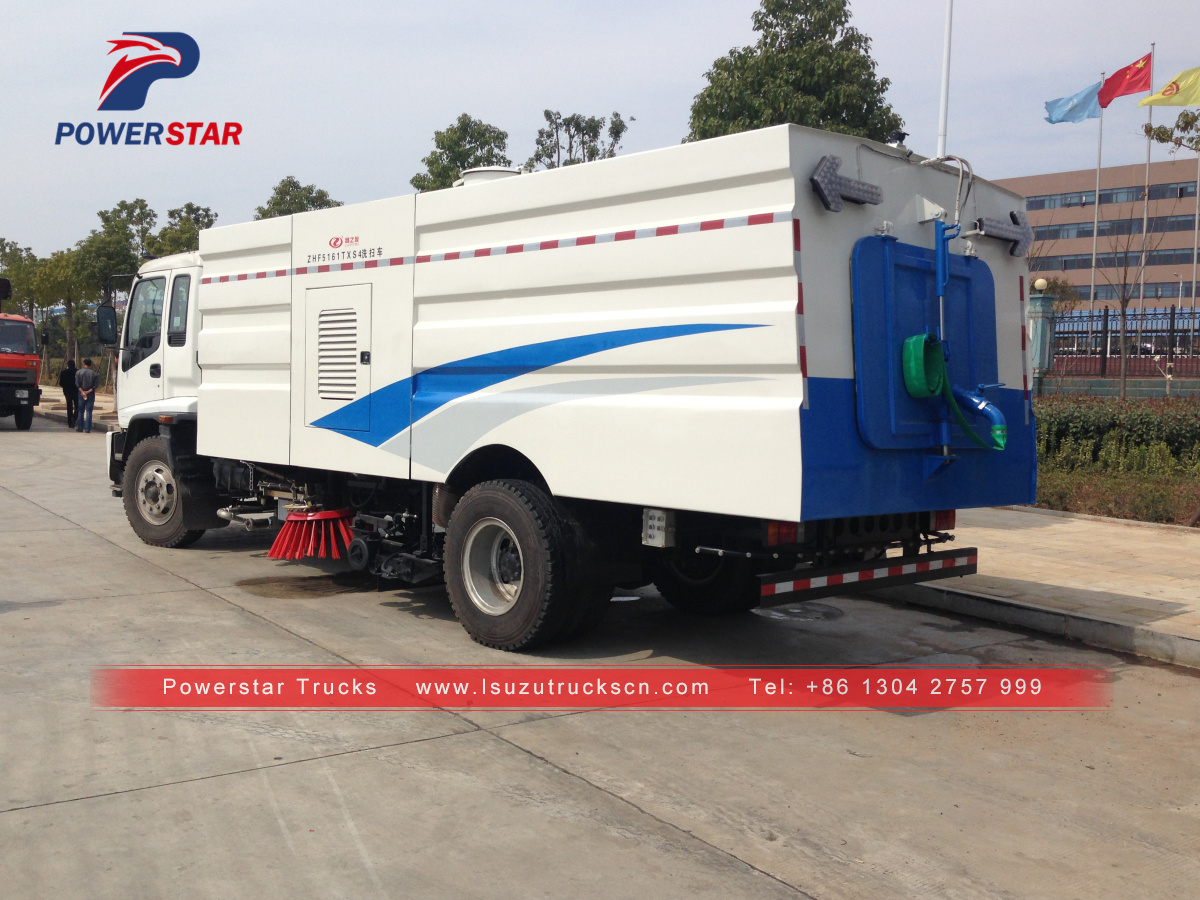 FTR FVR high performance Brush road sweeper Isuzu