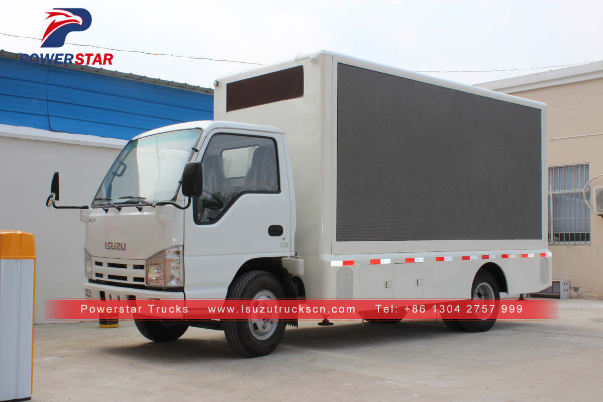 Cheap Outdoor Mobile Advertising LED Truck Isuzu advertising vehicle