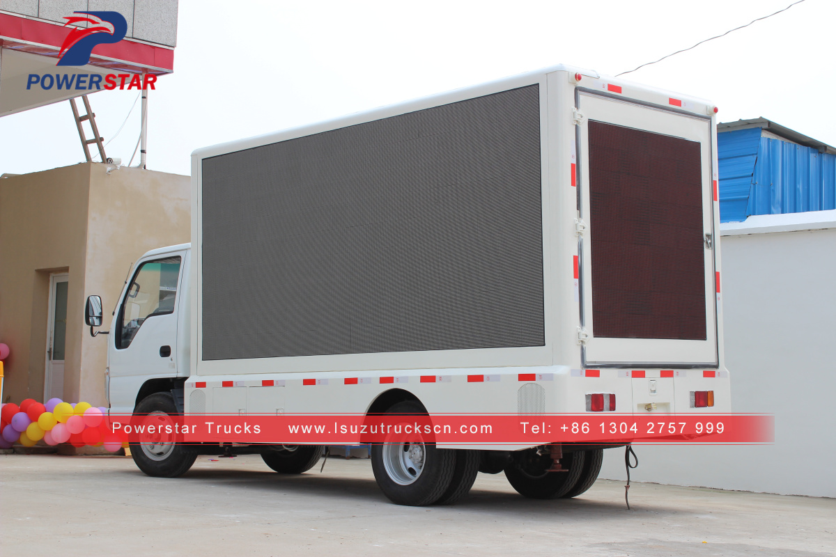 Cheap Outdoor Mobile Advertising LED Truck Isuzu advertising vehicle