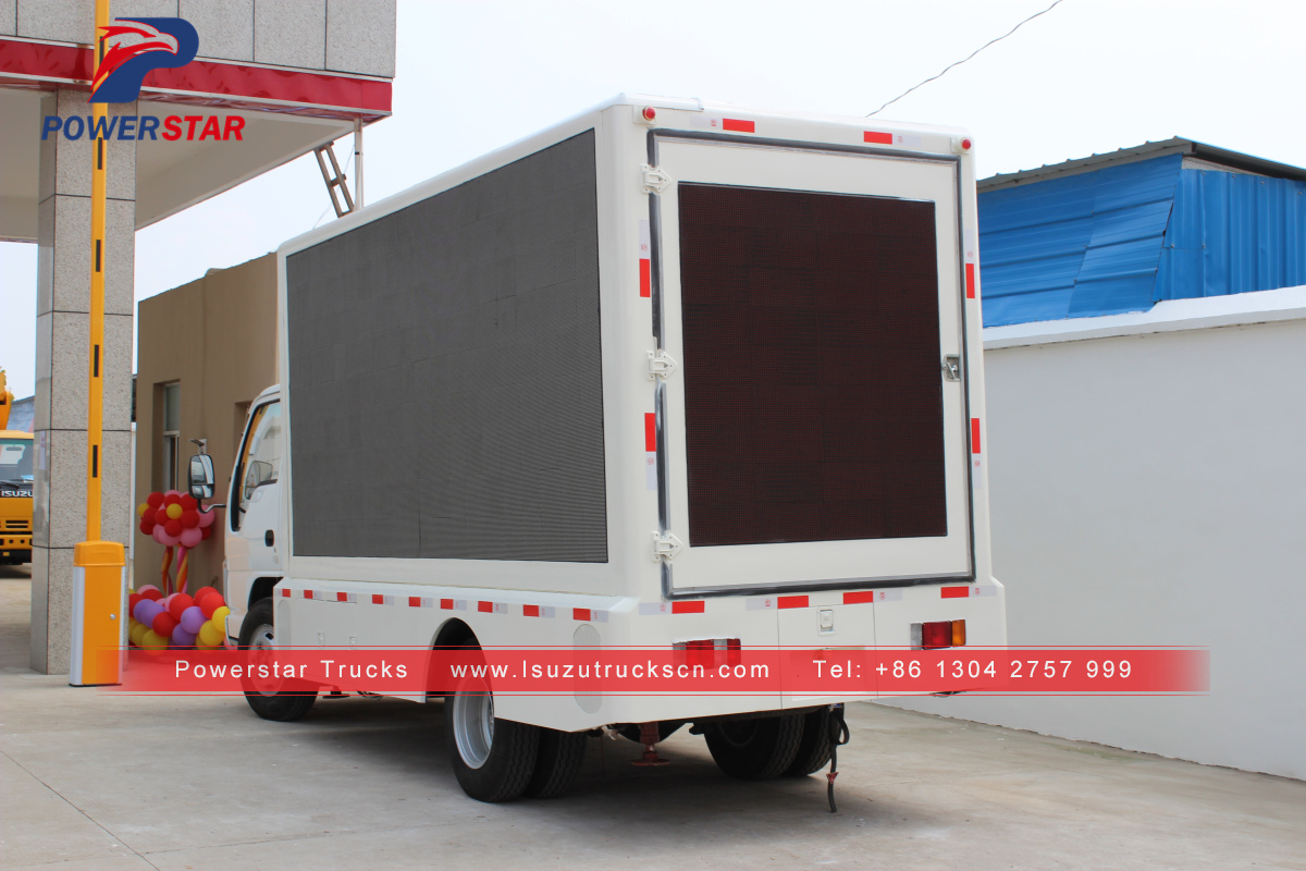 Cheap Outdoor Mobile Advertising LED Truck Isuzu advertising vehicle