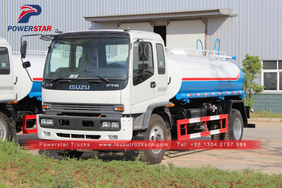 Philippines 12cbm FTR FVR water sray truck Isuzu water transport tanker lorry for sale