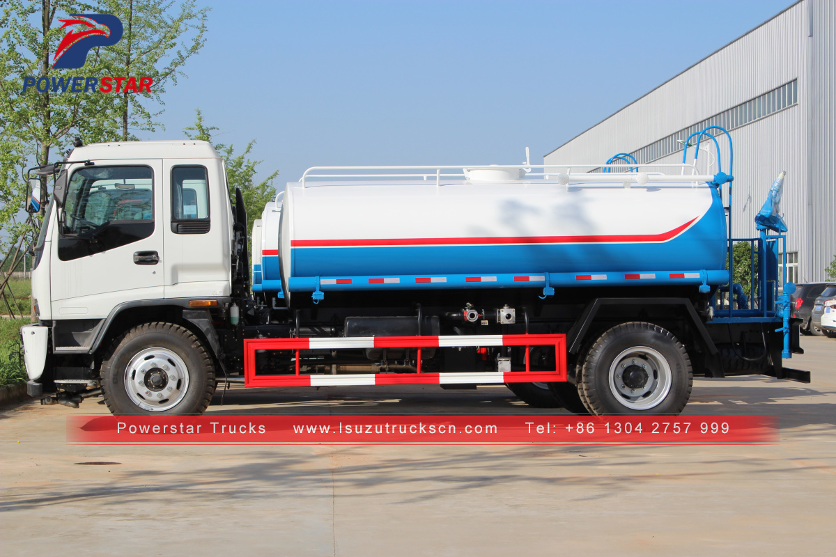 Philippines 12cbm FTR FVR water sray truck Isuzu water transport tanker lorry for sale