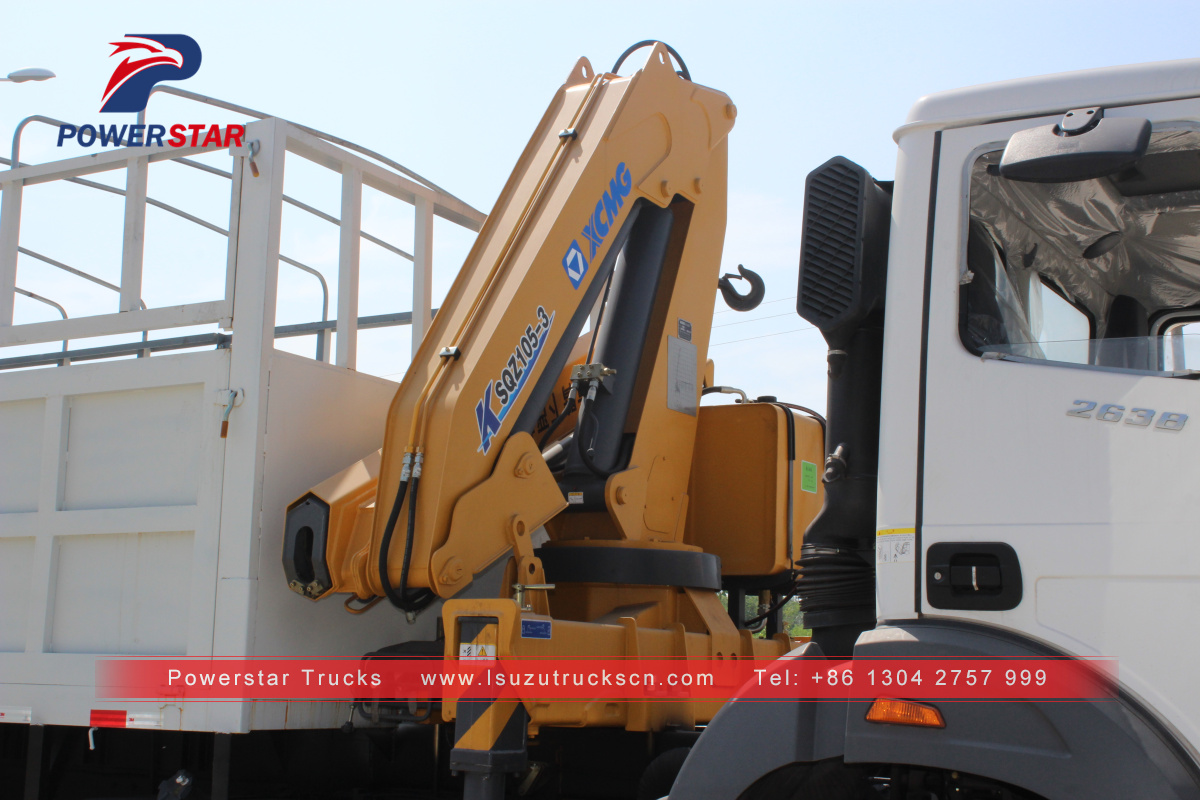 Congo Beiben 10-12ton boom truck mounted crane North benz truck crane for sale