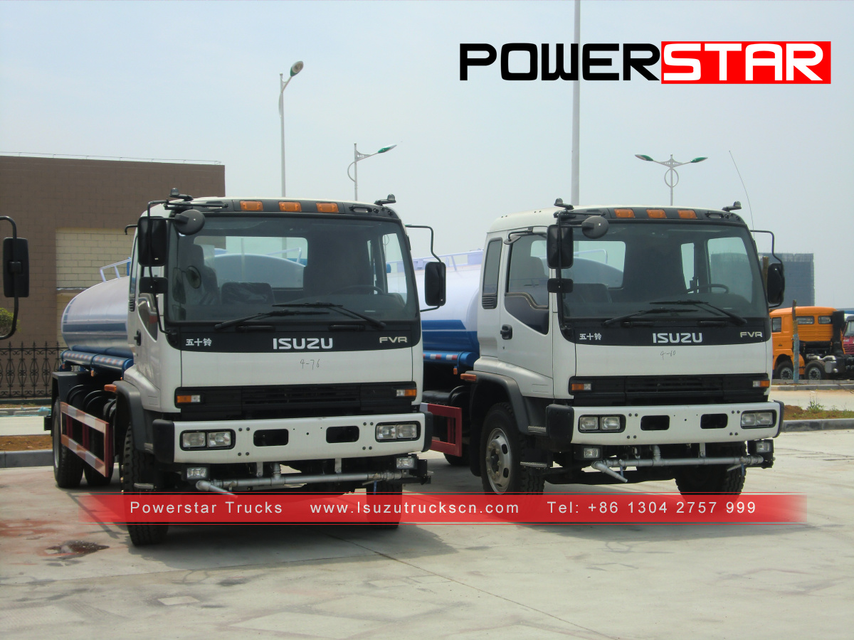 Ghana customer made FVR water carrying truck Isuzu tank lorry