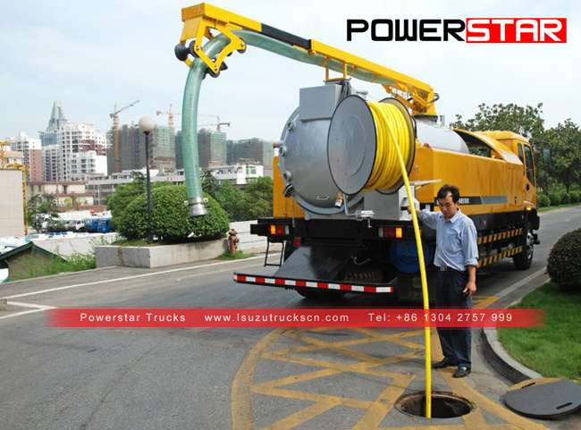 Philippines Isuzu FVR FTR High Pressure Cleaning Truck for sale