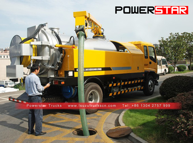 Philippines Isuzu FVR FTR High Pressure Cleaning Truck for sale