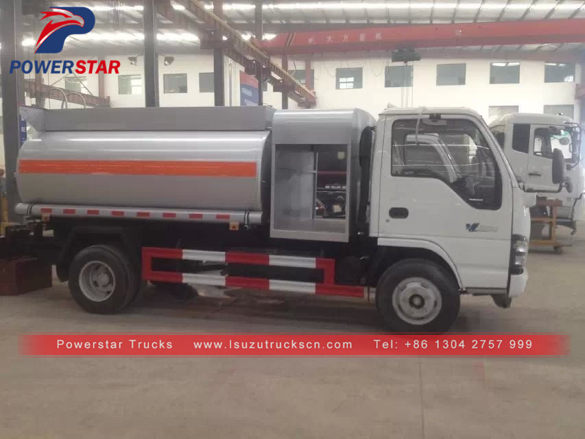 Mongolia custom Made Isuzu Oil Fuel Tank Truck for sale