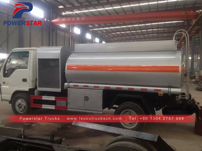 Mongolia custom Made Isuzu Oil Fuel Tank Truck for sale