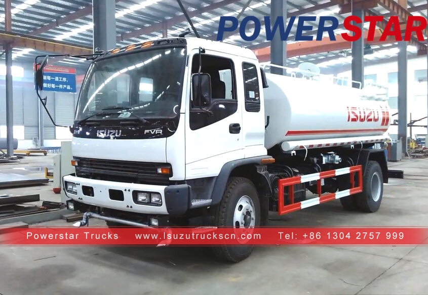 Armenia FVR water transport tanker trucks Isuzu for sale