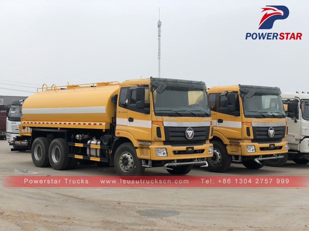 Myanmar customer made FOTON water transport truck 20cbm