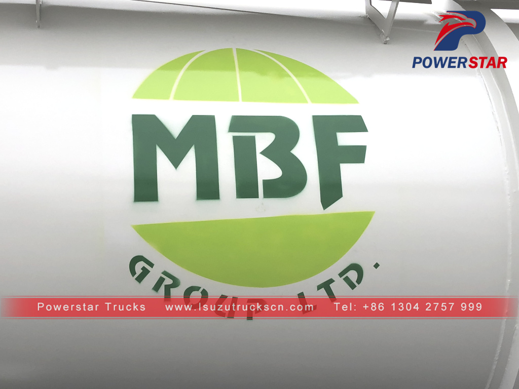 Zambia customer MBF group ltd Sulphuric Acid Tanker Trailer V shape 25000L for sale