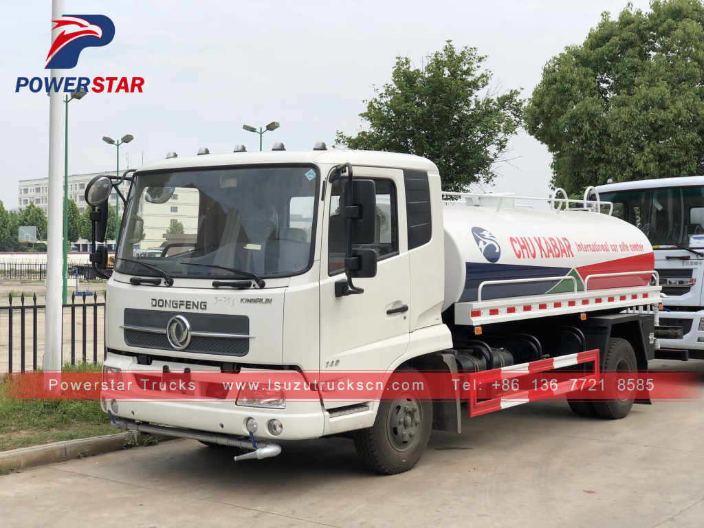 Myanmar chu kabar dongfeng water spray drinking water tank truck for sale