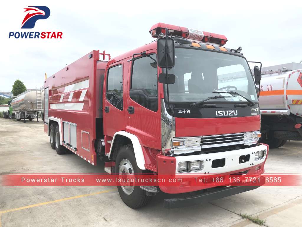 Colombia FVZ FVR Fire-extinguishing wate trucks Isuzu 12,000L for sale