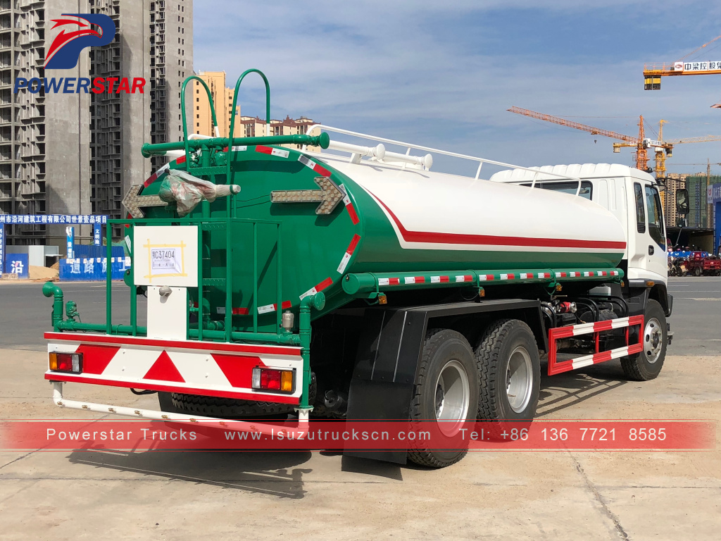 Armenia 20cbm Isuzu water sprinkler truck Tanker lorry vehicle for sale