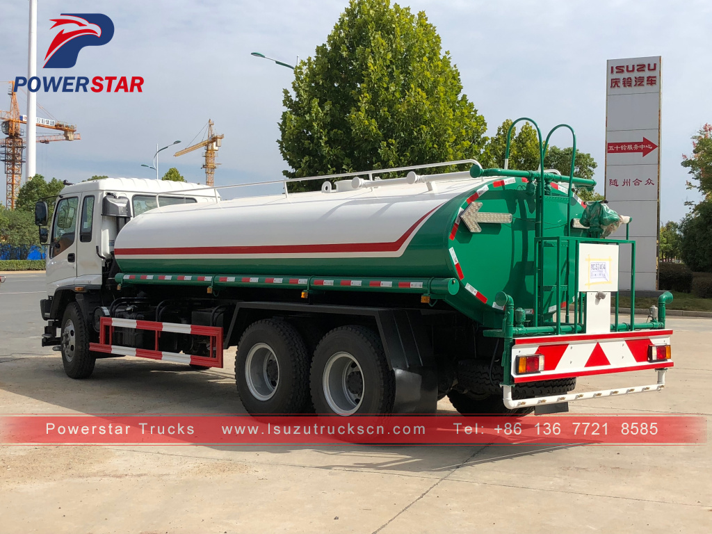 Armenia 20cbm Isuzu water sprinkler truck Tanker lorry vehicle for sale