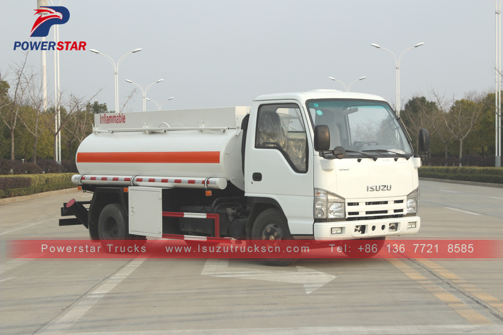 Myanmar ISUZU Oil Truck Price/5CBM Fuel Tank Truck/4*2 Tanker Lorry For Sale