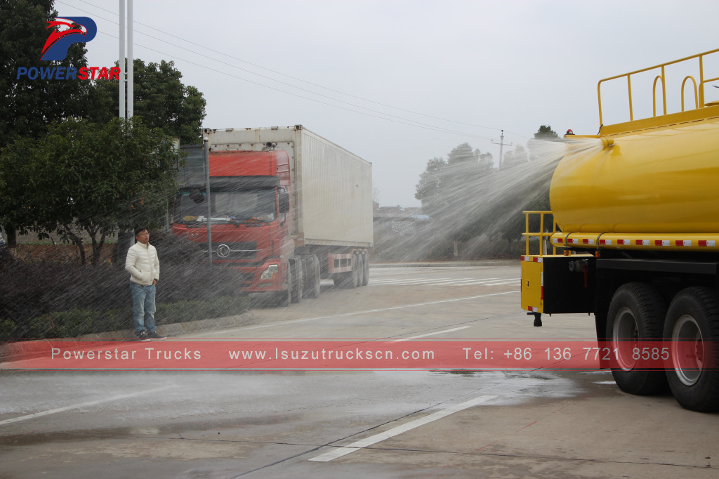 ISUZU FVZ road sprinkler water tank fire truck 14000L water bowser truck for sale