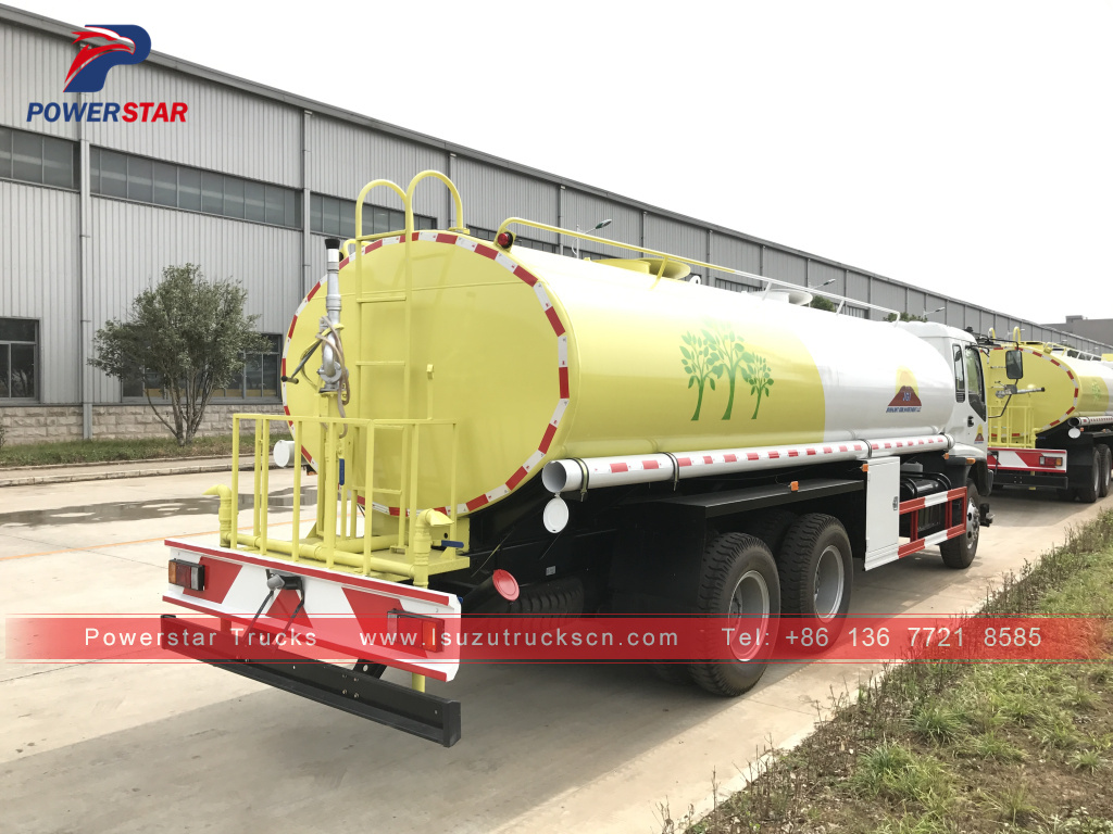 Mongolia customer build 20cbm ISUZU FVZ water bowser sprinkler tank truck for sale