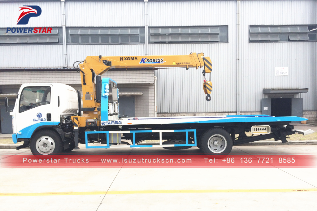 Flatbed Carrier with Crane Isuzu