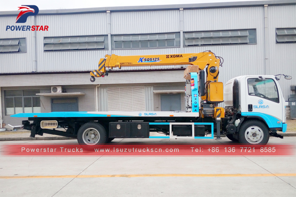 Flatbed Carrier with Crane Isuzu