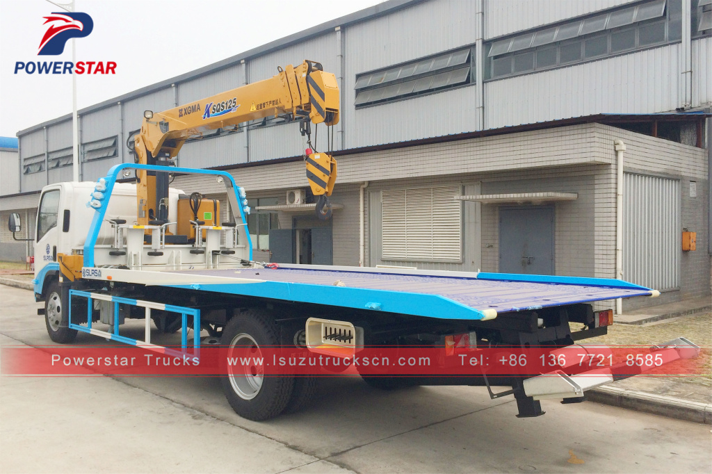 Flatbed Carrier with Crane Isuzu