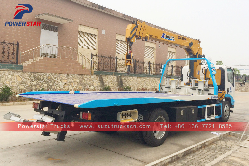 Flatbed Carrier with Crane Isuzu