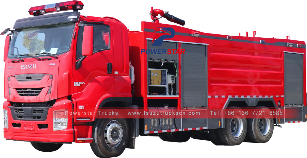 ISUZU GIGA foam fire trucks