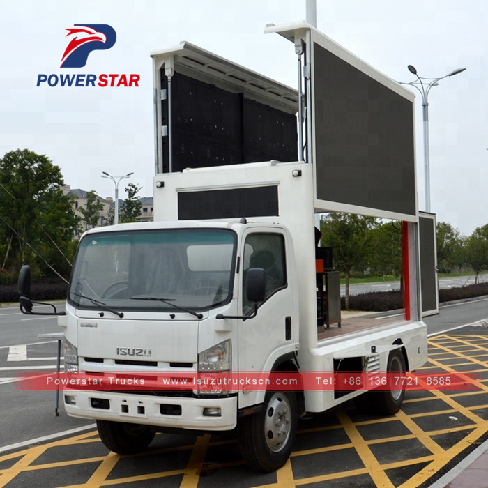 Isuzu brand Mobile Stage Truck & Outdoor LED Screen Hydraulic Truck for roadshow