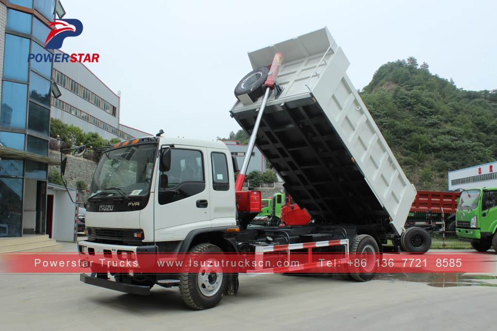 Philippines ISUZU FVR 4X2 300hp 6 wheel dump trucks tipper truck for sale