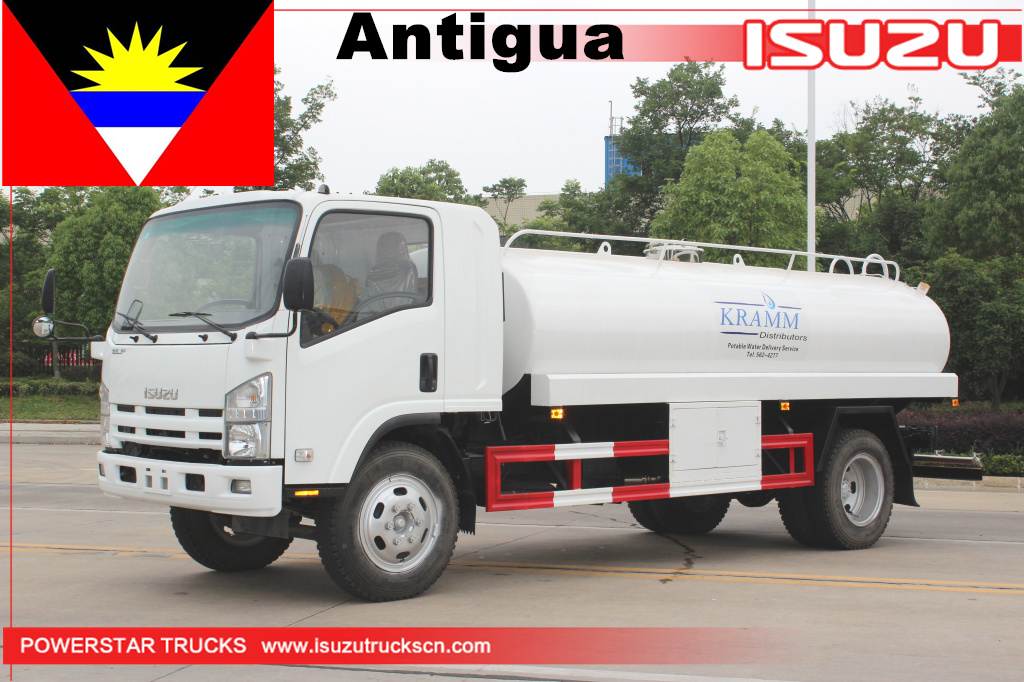 antigua Isuzu Water Tanker Stainless Steel Potable Water Truck For Sale