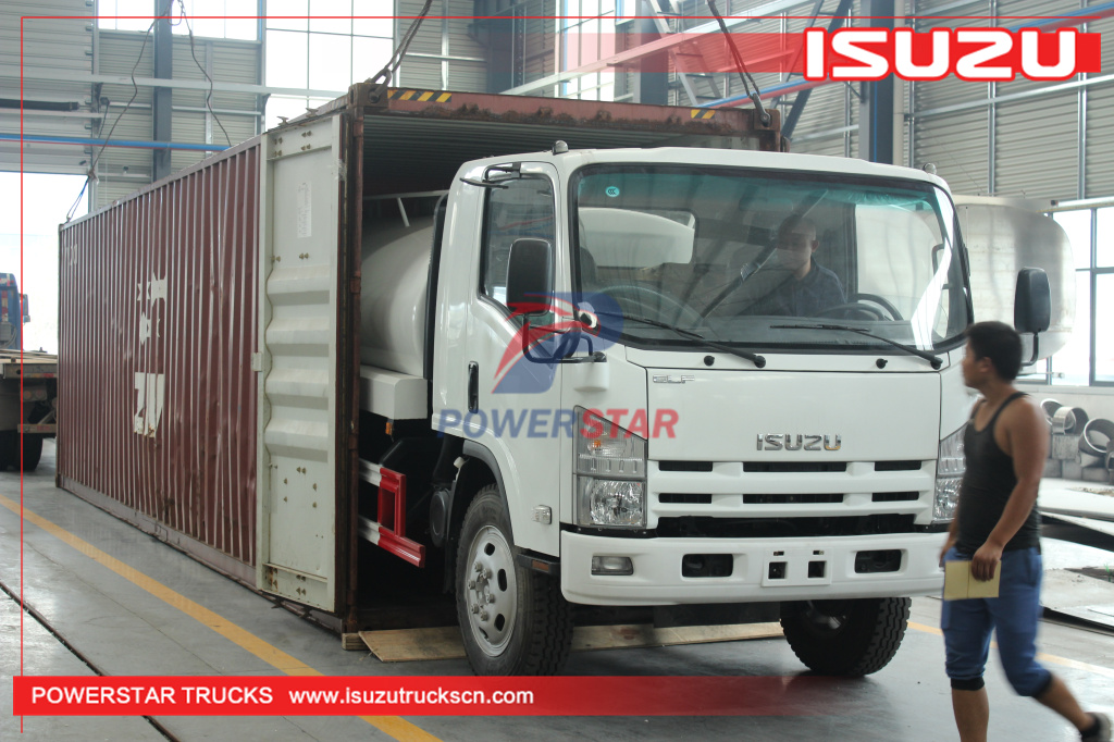 Custom stainless steel Isuzu Potable Water Service Tanker Trucks for sale