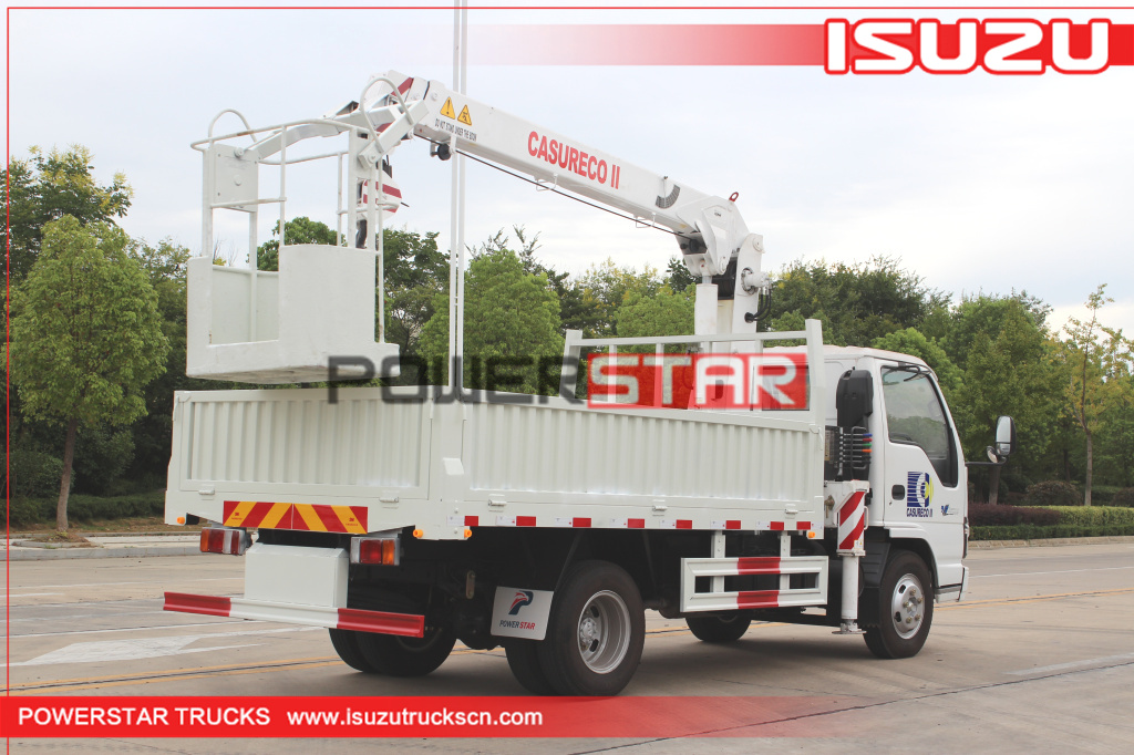 Japan ISUZU Manlifter truck basket crane vehicle for sale