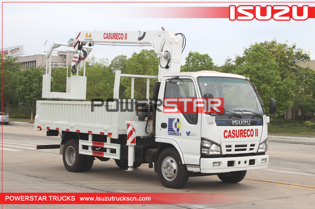 philippines ISUZU Construction telescopic boom crane trucks for sale