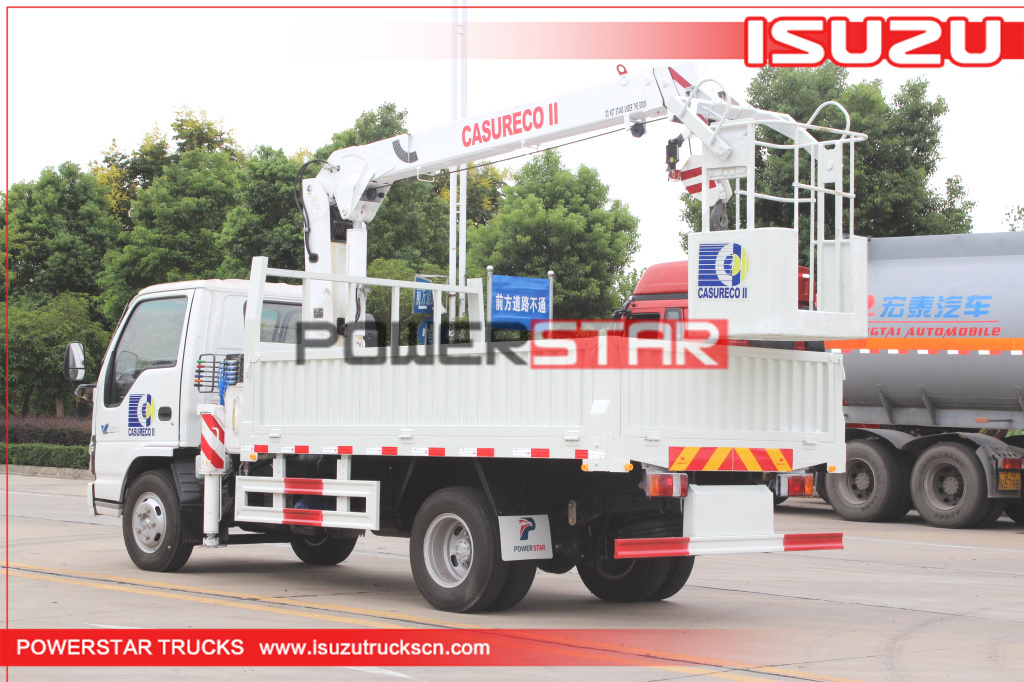 philippines ISUZU Construction telescopic boom crane trucks for sale