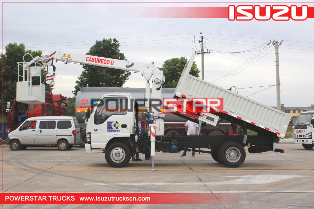 philippines ISUZU Construction telescopic boom crane trucks for sale