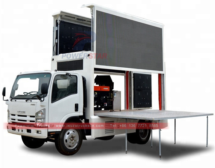 ISUZU ELF Mobile LED Screen outdoor advertising truck