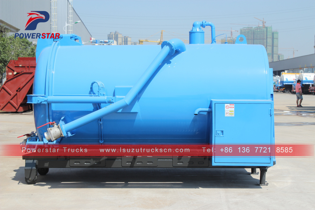 6,000L Vacuum pump tanker truck body kit / super structure