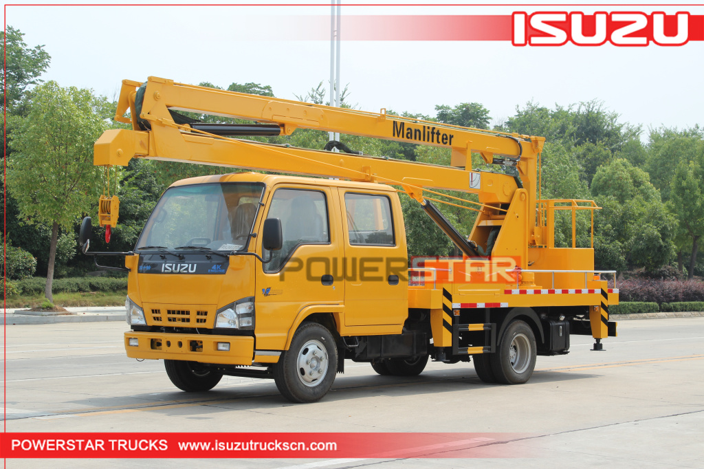 16m~18m Boom Lift Truck Isuzu Manlifter for sale