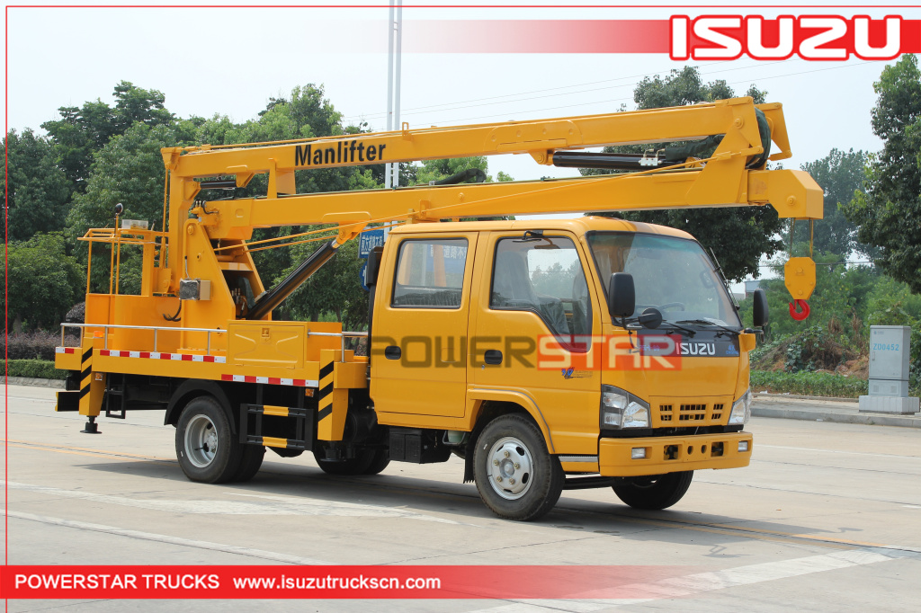 16m~18m Boom Lift Truck Isuzu Manlifter for sale