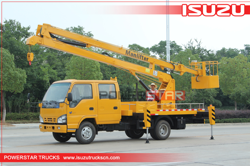 16m~18m Boom Lift Truck Isuzu Manlifter for sale