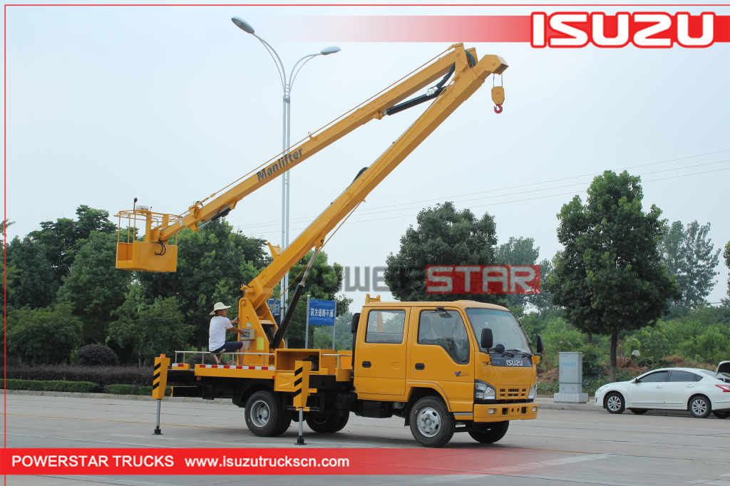 16m~18m Boom Lift Truck Isuzu Manlifter for sale