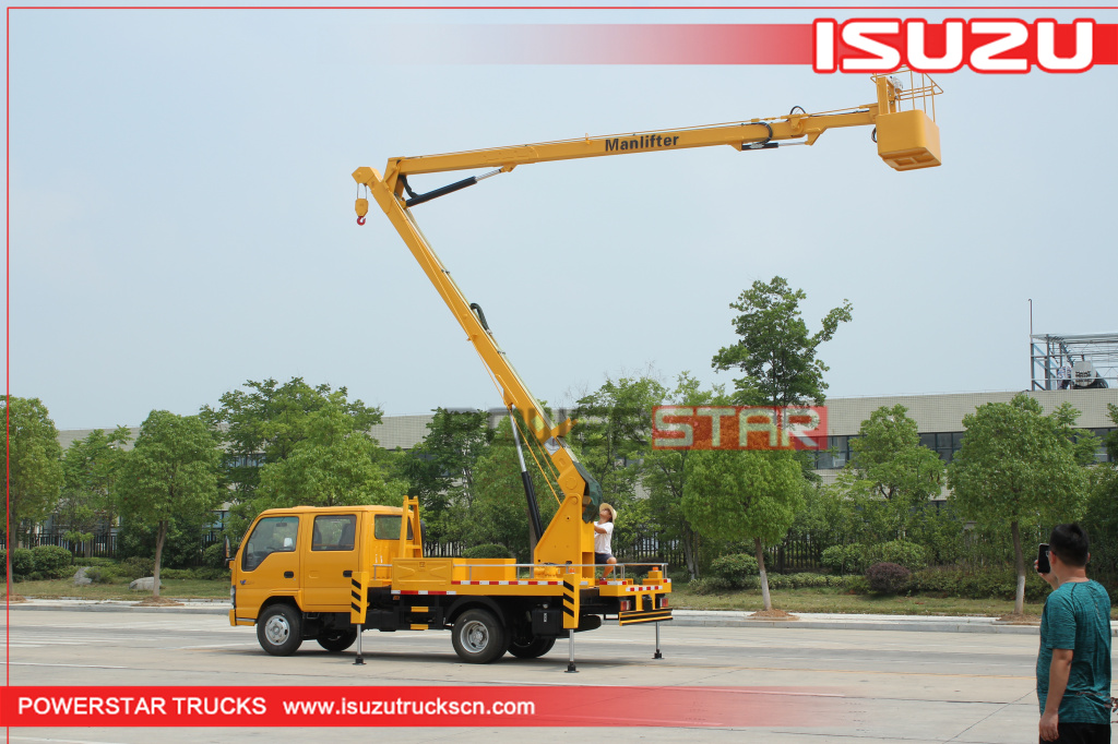 16m~18m Boom Lift Truck Isuzu Manlifter for sale